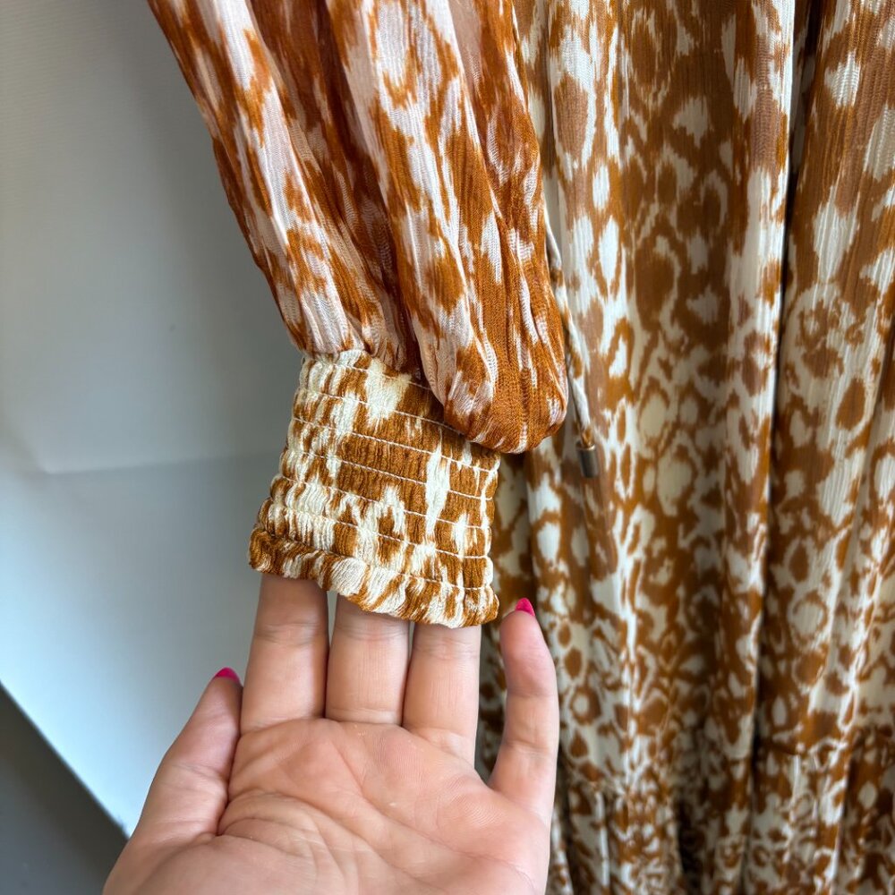 Anthropologie The Odetta Ruffled V-Neck Dress - Picture 6 of 8